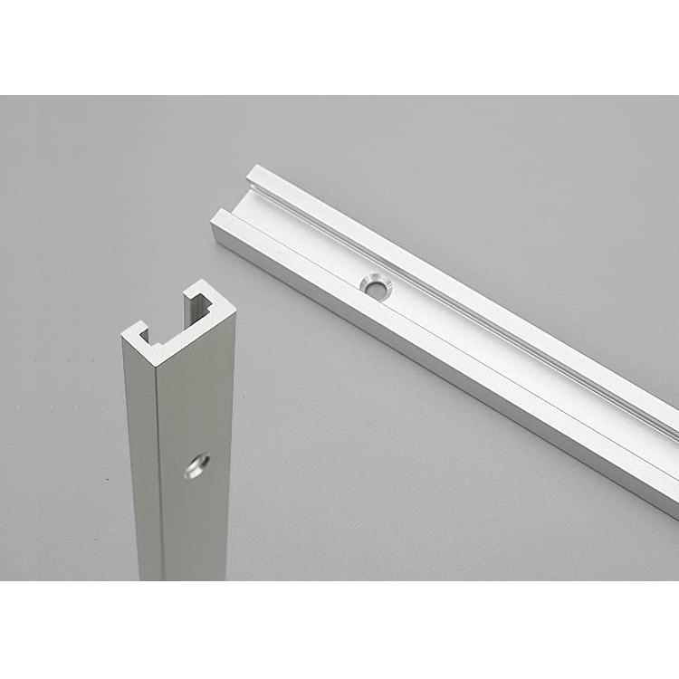 2個 Tスロットトラック 19mm×9.5mm規格マイタートラック マイタースロット天板用 アルミ合金、大工ツール テーブルソー用 400mm |  | 02