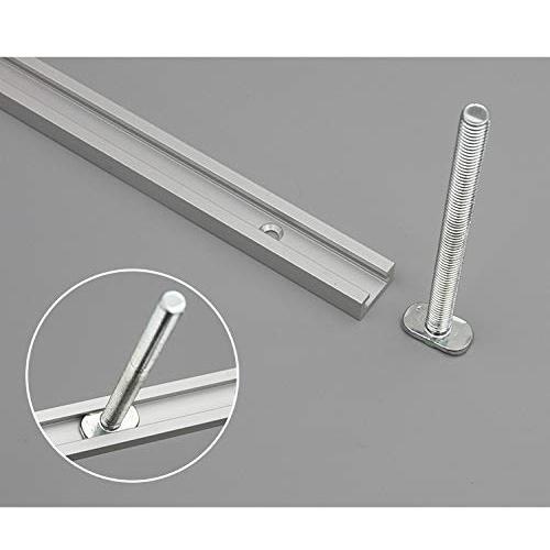 2個 Tスロットトラック 19mm×9.5mm規格マイタートラック マイタースロット天板用 アルミ合金、大工ツール テーブルソー用 400mm |  | 03