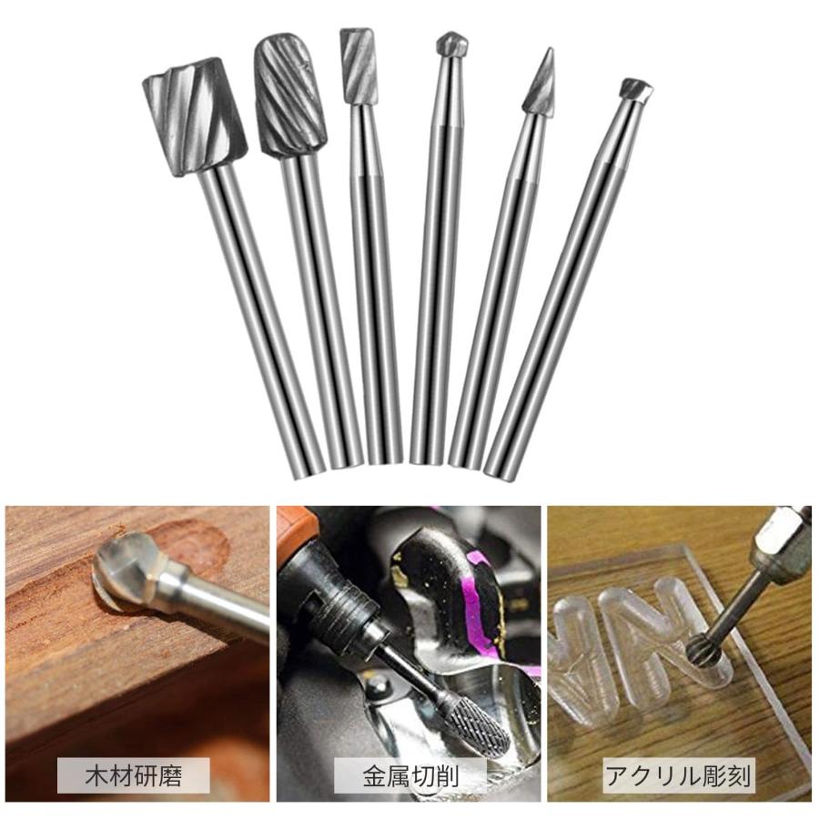 aninako 超硬バー タングステンバー 超硬バー リューター ビット 高速度 工具 切削 研磨用 超硬フライスカッター金属バー 全体タングス |  | 03