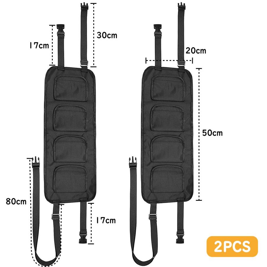 Ysemco 車用シート釣り竿収納ポケット 車載用 釣り竿車収納 釣り道具収納 マジック式車内固定 最大4本収納可能運転/助手席用 釣り竿収納ポ |  | 05