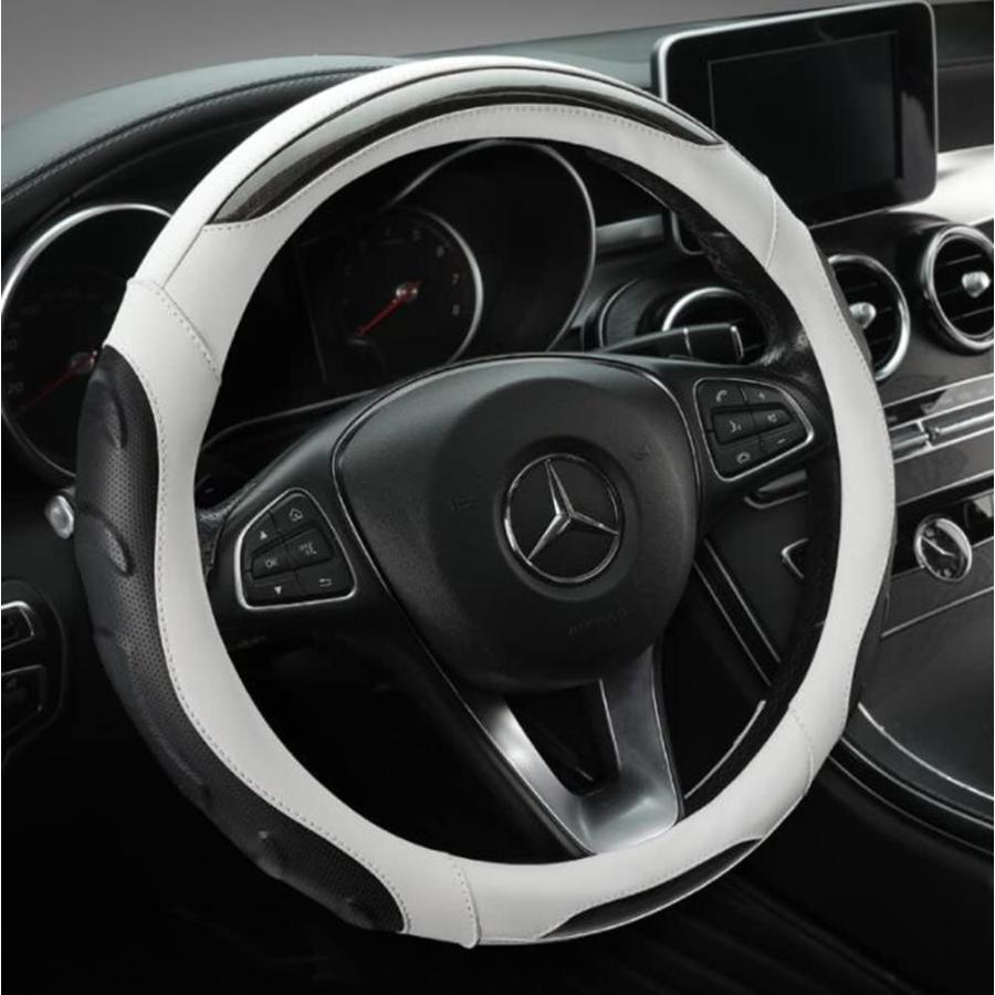 SEKIDAR ハンドルカバー 軽自動車 車用 ステアイングカバー O型 38cm カーアクセサリ 3Dグリップ 汚れ&滑り防止 四季汎用 通気 |  | 01