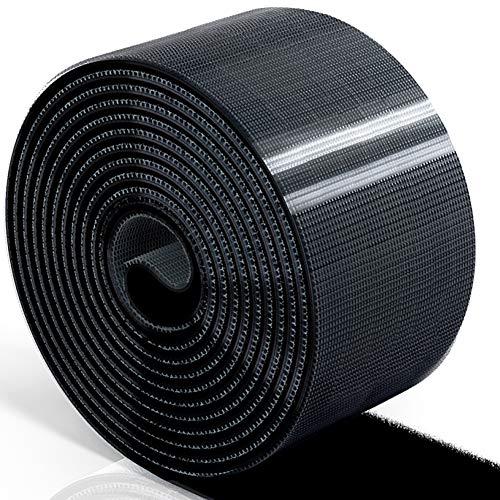 SHICHANG 結束バンド マジックバンド 結束テープ50mmx7m幅広 黒 粘着ブラック自由にカット 面ファスナー 収納用テープ | 