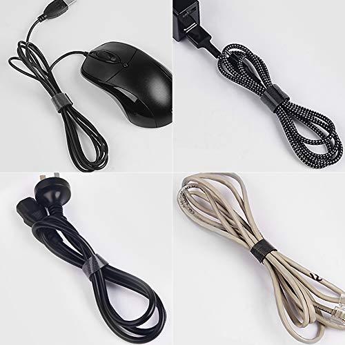 SHICHANG 結束バンド マジックバンド 結束テープ50mmx7m幅広 黒 粘着ブラック自由にカット 面ファスナー 収納用テープ |  | 06