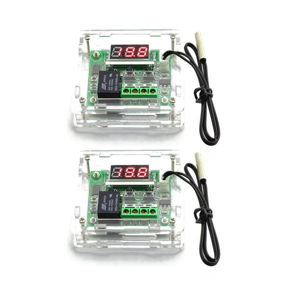LIANHATA サーモスタット 2個セット XH-W1209 温度熱センサ