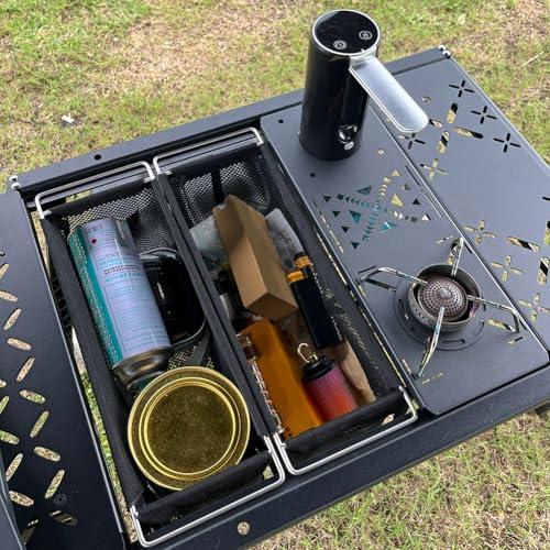 GETBSTOOP キャンプ IGT ユニット折りたたみバスケット メッシュ