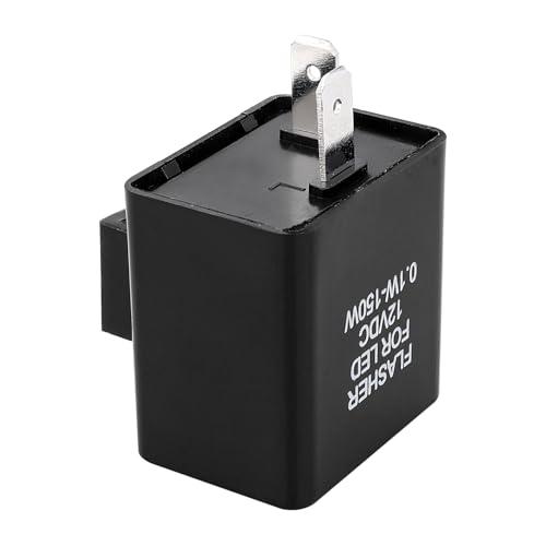 Weasch 自動電子ウィンカーフラッシャーリレー 2個パック 12VDC 0.1W-150W 2ピン LEDウィンカー/オートバイLEDウィン |  | 02