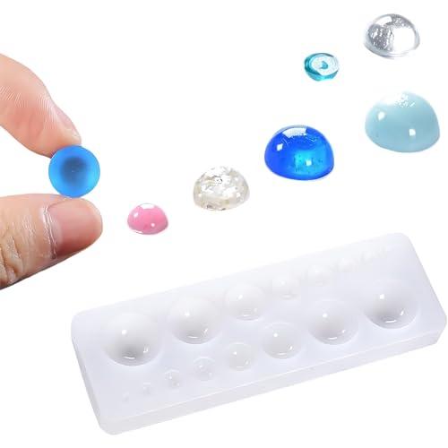 サムコス シリコンモールド型 半球 2個セット エポキシ樹脂 UVレジン型 多サイズ 半透明 ソフトモールド 初心者向き DIY ハンドメイド |  | 03