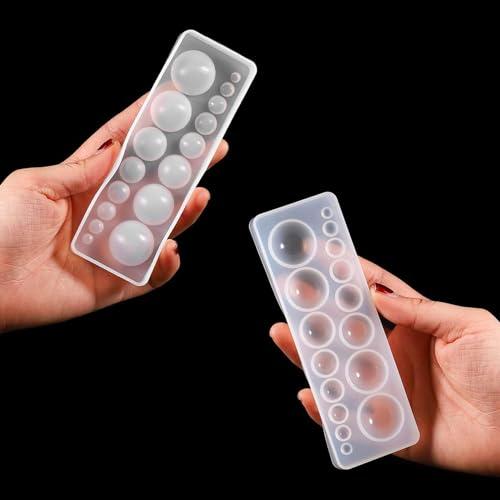 サムコス シリコンモールド型 半球 2個セット エポキシ樹脂 UVレジン型 多サイズ 半透明 ソフトモールド 初心者向き DIY ハンドメイド |  | 04