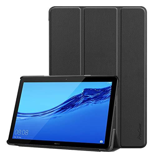 ProCase MediaPad T5 10.1 ケース AGS2-W09、スタンド機能 三つ折り ハードシェル スマートカバー 適用機種：10 | 