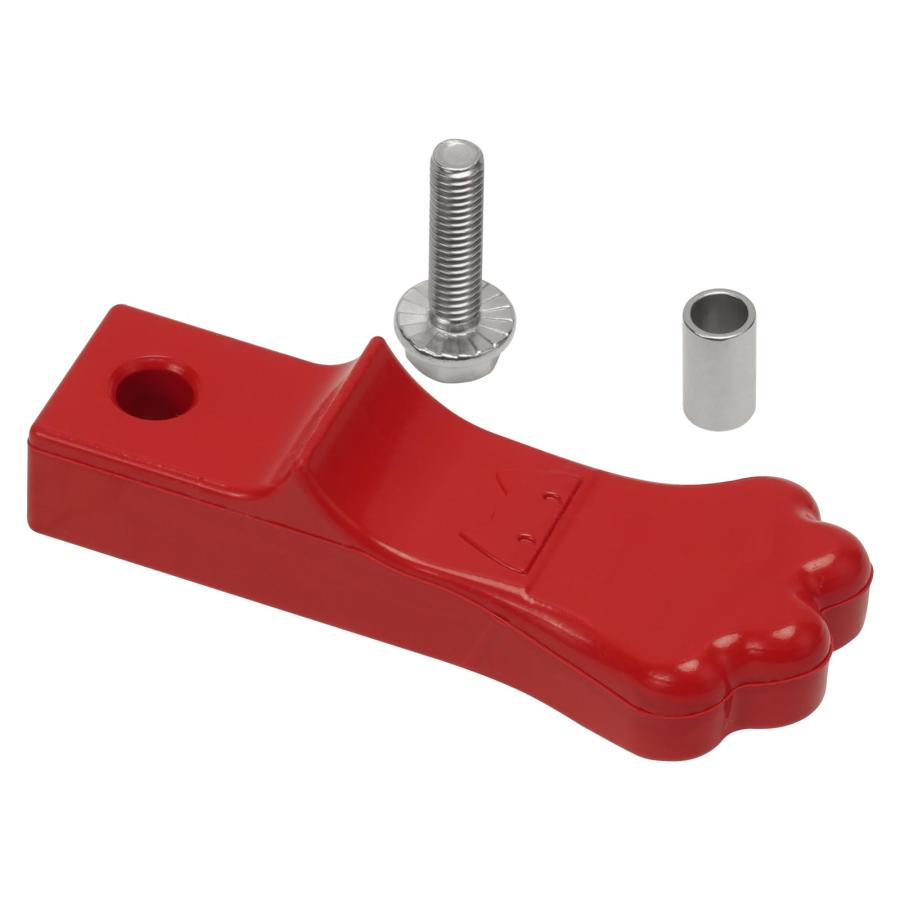 バイク バイクパーツ サイドスタンドゴム 猫足型 交換用ボルト・カラーセット スーパーカブ | クロスカブ 等 HONDA 五色選択可能 レッド | 