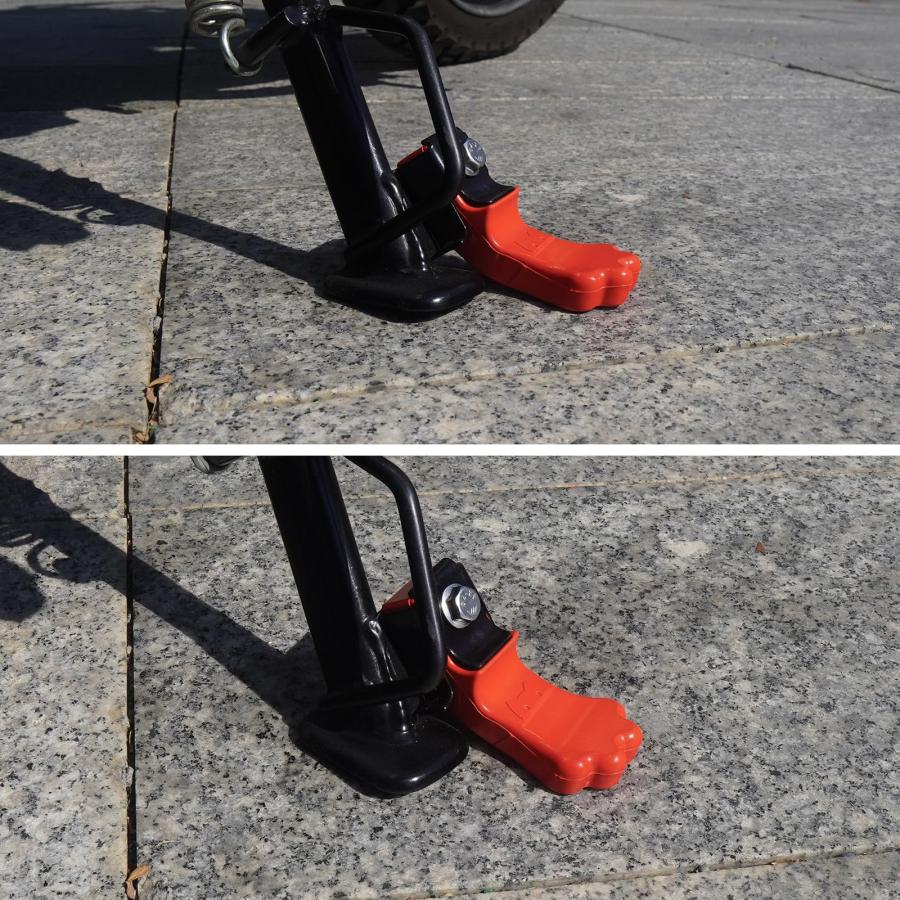 バイク バイクパーツ サイドスタンドゴム 猫足型 交換用ボルト・カラーセット スーパーカブ | クロスカブ 等 HONDA 五色選択可能 レッド |  | 05