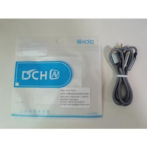DCHAV USB A to 2RCA 変換 オーディオケーブル 1.2m Y型 分岐 赤/白 USB Type-A オーディオケーブル ナイロ |  | 07
