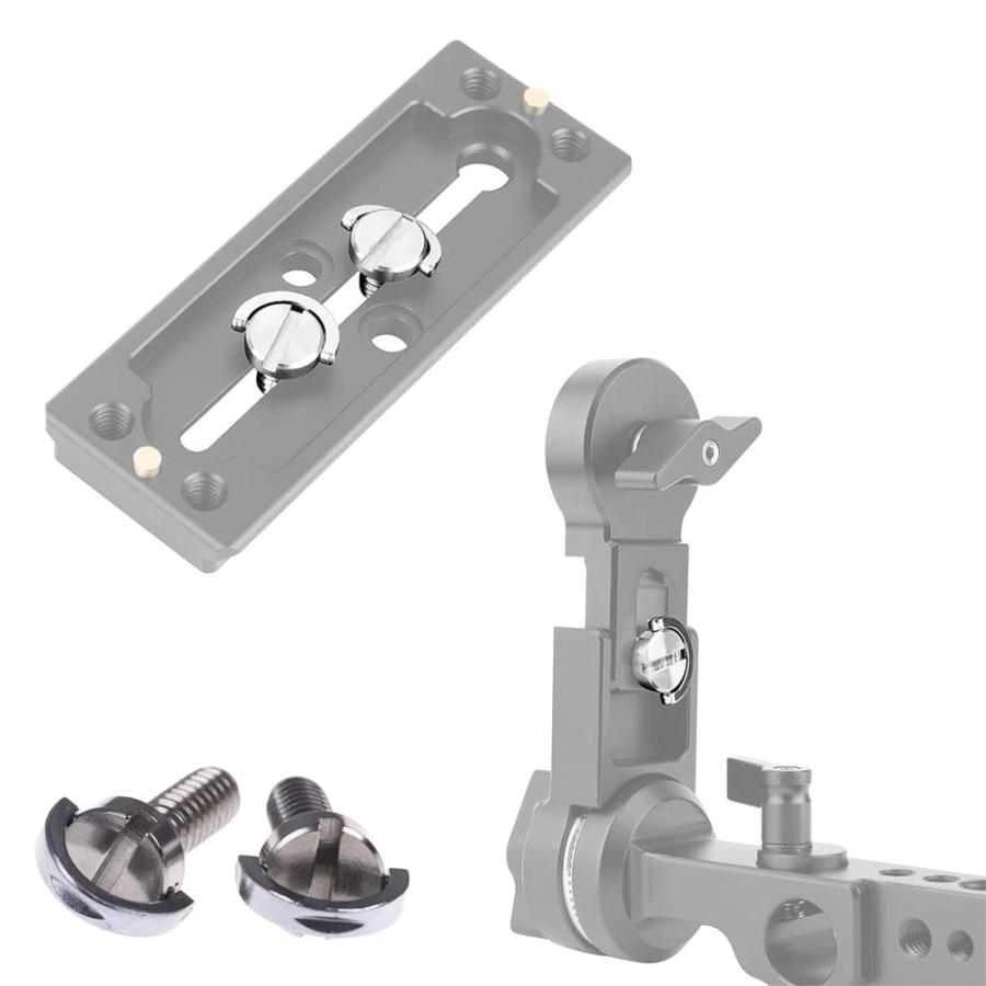 サムコス カメラ固定ネジ 1/4インチネジ ステンレススチール素材 雲台 ネジ Dリング付き 固定ネジコネクター 撮影補助ツール 2個セット |  | 05