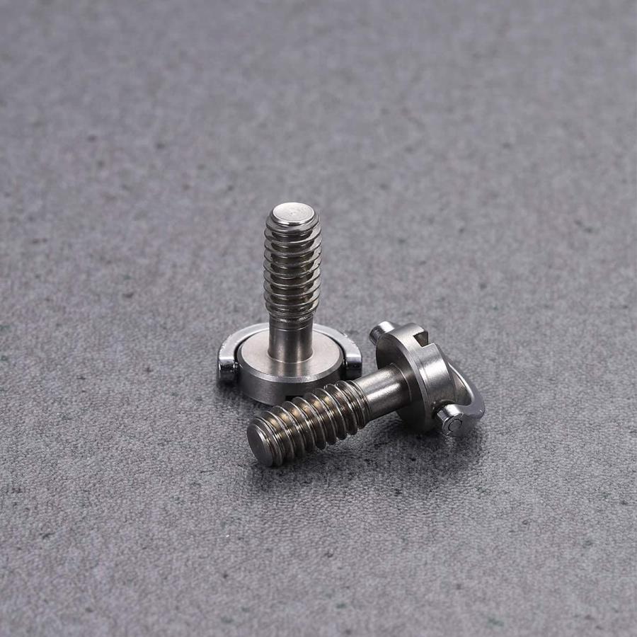 サムコス カメラ固定ネジ 1/4インチネジ ステンレススチール素材 雲台 ネジ Dリング付き 固定ネジコネクター 撮影補助ツール 2個セット |  | 06