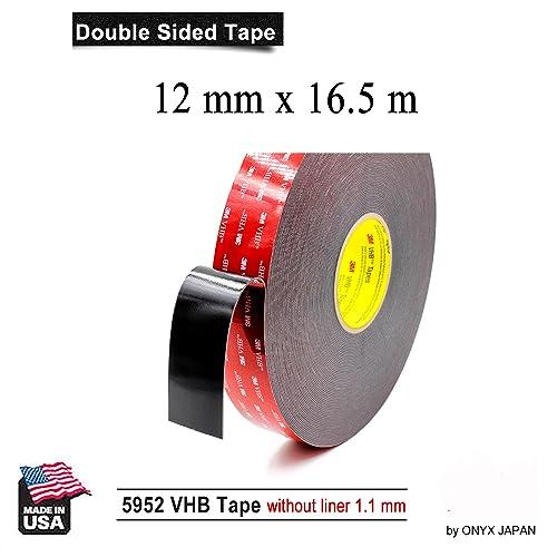 超強力 両面テープ 多用途 屋内/屋外 車外/社内 VHB 5952 12 mm x 16.5 m |  | 01
