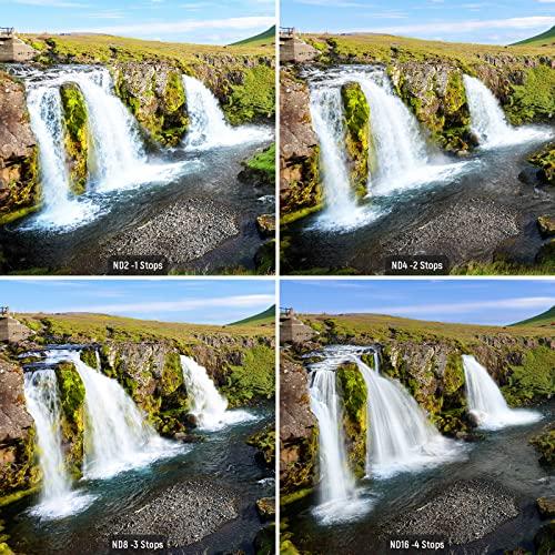 NEEWER 67mm NDレンズフィルターキット: ND2 ND4 ND8 ND16、レンズクリーニングペン、フィルターポーチNDフィルターと |  | 02