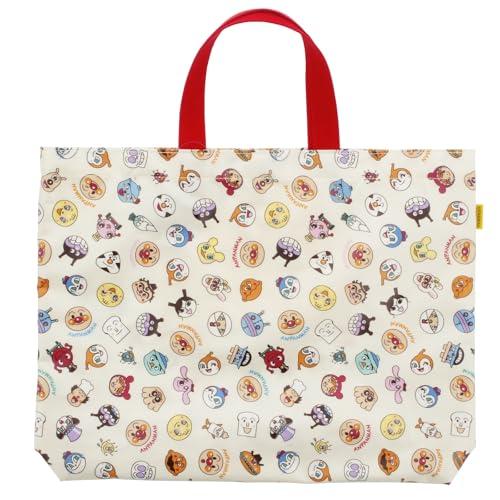 伊藤産業 レッスンバッグ アンパンマン オールスター 約30×40×4cm 日本製 アイボリー ANC-2800 | 