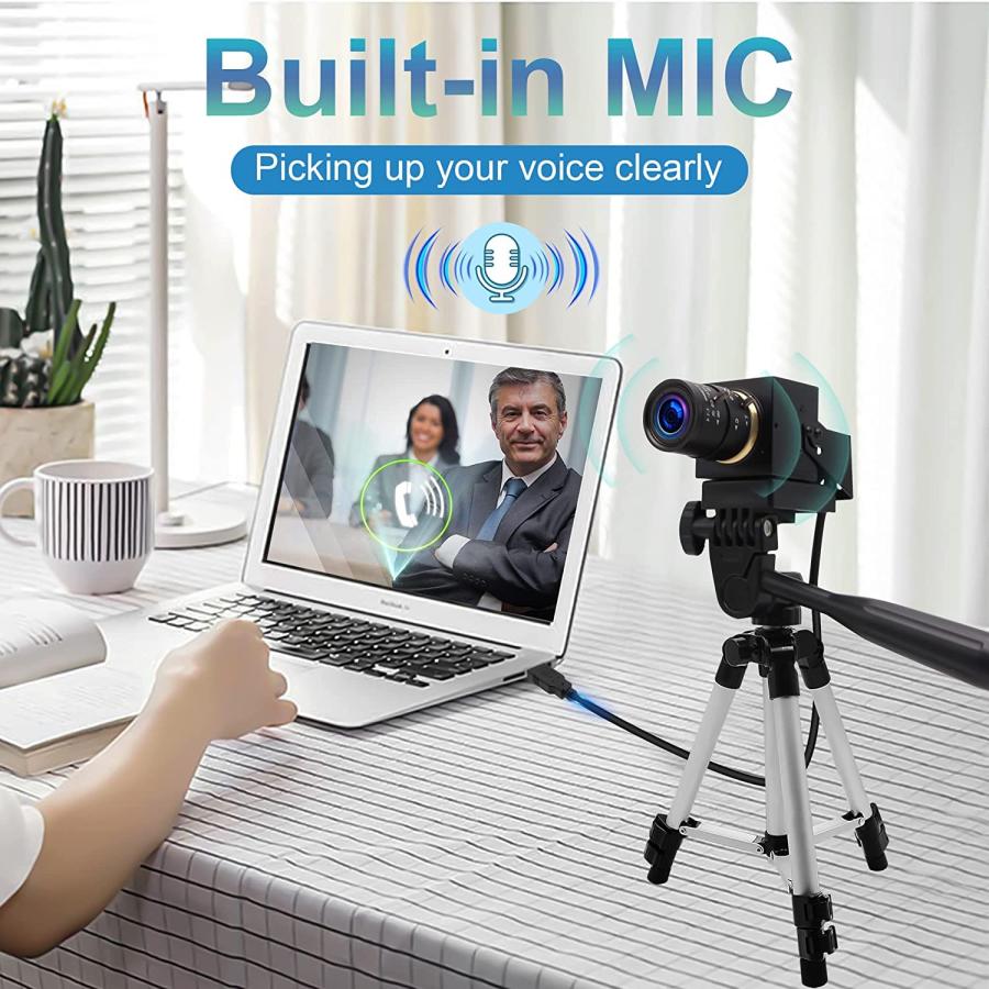 4K USBカメラ、CMOS IMX 415イメージセンサー付き、ELP 5-50 mm 10 X光学手動ズームレンズUSB Webカメラ、21 |  | 08