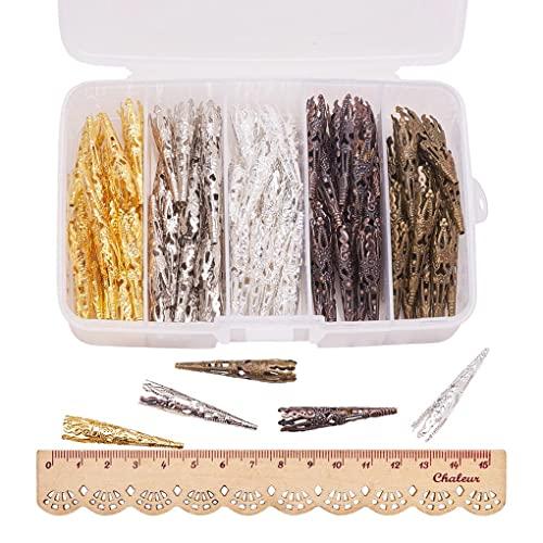 FineInno 水晶用 キャップ 5色 各20個 100個 収納ボックス付き シリコンモールド エポキシ樹脂 UVレジン型 DIY |  | 03