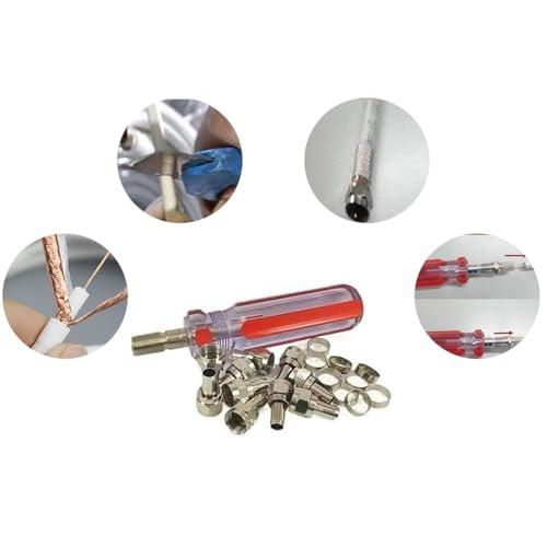 F型接栓ドライバーセット F型 コネクター 取り付け 3C 4C 5C 対応F型接栓ドライバーセット 家庭 専用工具 使用便利 6個入り+ドライ |  | 05