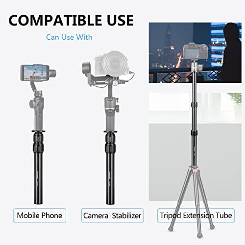 Koolehaoda 三脚延長ポール 汎用性 延長ポール 3節伸縮 長さ21-45cm アルミニウム合金ジンバル延長ポール 1/4-3/8ネジ付 |  | 01