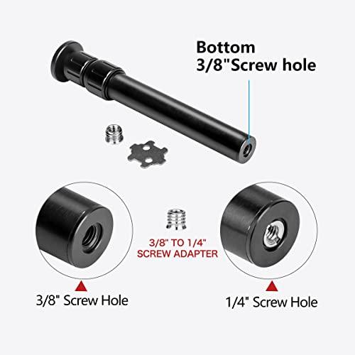 Koolehaoda 三脚延長ポール 汎用性 延長ポール 3節伸縮 長さ21-45cm アルミニウム合金ジンバル延長ポール 1/4-3/8ネジ付 |  | 04
