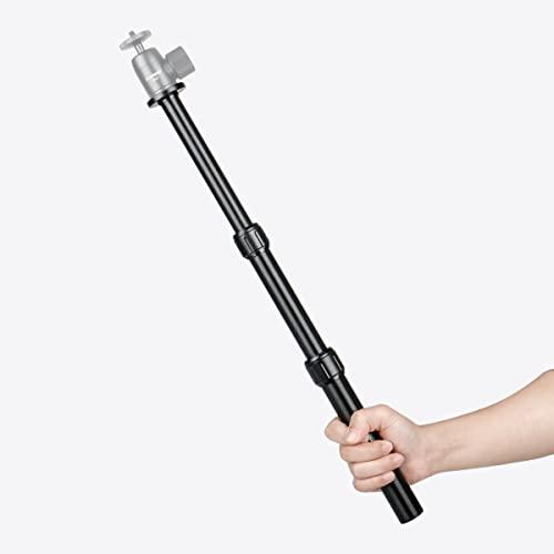 Koolehaoda 三脚延長ポール 汎用性 延長ポール 3節伸縮 長さ21-45cm アルミニウム合金ジンバル延長ポール 1/4-3/8ネジ付 |  | 06