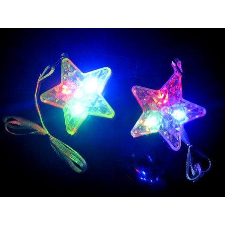 光る玩具ダイヤスターペンダント36個入 / お楽しみグッズ紙風船付きセット |  | 01