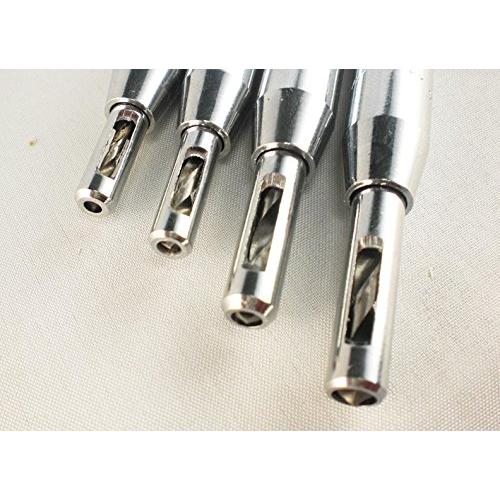 センター出し用 ドリルビット ヒンジ 蝶番 取り付けセンター出し用 木工用 皿ネジ 下穴用 ドリル ガイド４本/セット |  | 06