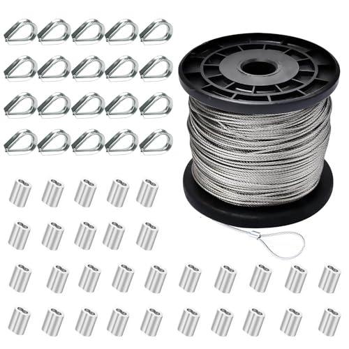 ibubu ステンレスワイヤー 2mm 台風対策 固定 ステンレス ワイヤーロープ 柔らかいワイヤー ステンレスロープ wire rope アン | 