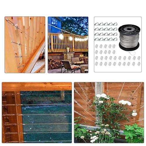 ibubu ステンレスワイヤー 2mm 台風対策 固定 ステンレス ワイヤーロープ 柔らかいワイヤー ステンレスロープ wire rope アン |  | 06