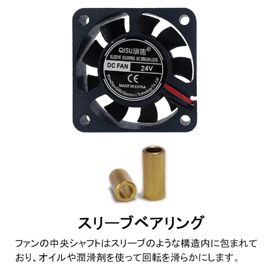 PENGLIN 4PCS 冷却ファン 4010 24V スリーブベアリング ファン 3Dプリンタファン 40mm X 40mm X 10mm D |  | 01