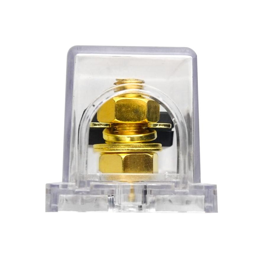 WMYCONGCONG 0/2/4ゲージ ヒューズブロックホルダー ANL用 80A ANLヒューズ付きカーオーディオアンプ用、金メッキ 80A |  | 06