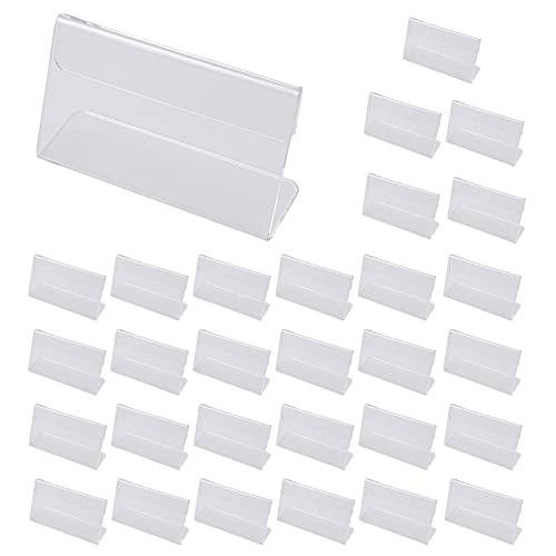 ポップ スタンド L型 アクリル ショップ カード 立て 値札 プレート 6×4cm 30枚 セット | 