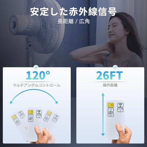 【互換品】 GUIUG 壁掛扇風機リモコン for Yamazen 山善サーキュレーター扇風機 YWX-BGD301 対応 |  | 03