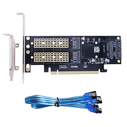 ChenYang M.2 NVME to PCIe 3.0/4.0 X16 & SATA/MSATA SSD to SATA 3 in 1コンボ |  | 05
