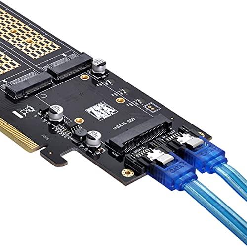 ChenYang M.2 NVME to PCIe 3.0/4.0 X16 & SATA/MSATA SSD to SATA 3 in 1コンボ |  | 06