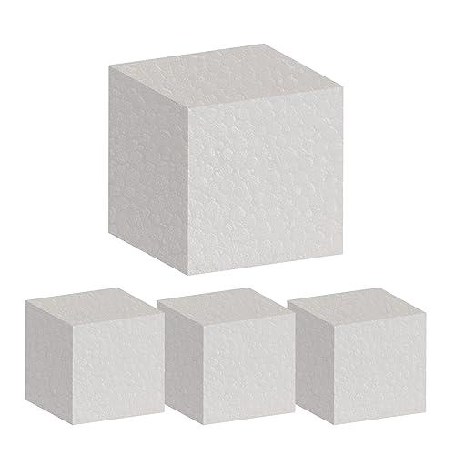 発泡スチロール ブロック サイコロ 立方体 発泡ブロック 発泡サイコロ Mon amulette 10×10×10cm4個 | 