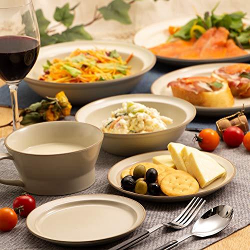 TAMAKI スープカップ エッジライン ベージュ 直径12.3×奥行15.3×高さ6cm 350ml 電子レンジ・食洗機対応 T-788387 |  | 05