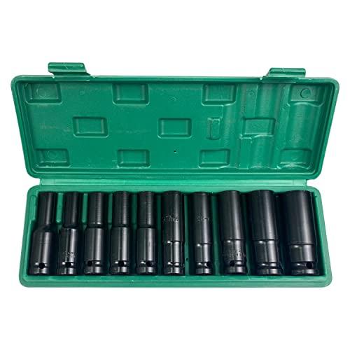 HFSR インパクトソケット ディープソケット 六角 ソケットセット インパクトレンチ 8101213141617192224mm 差込角1/2 | 