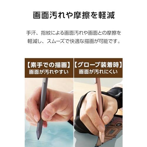 エレコム ペンタブレット グローブ 2本指 手袋 Lサイズ 誤動作防止機能付 左利き・右利き両対応 洗濯可 ブラック TB-GV4L |  | 03