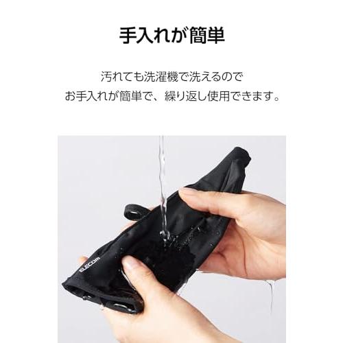 エレコム ペンタブレット グローブ 2本指 手袋 Lサイズ 誤動作防止機能付 左利き・右利き両対応 洗濯可 ブラック TB-GV4L |  | 06
