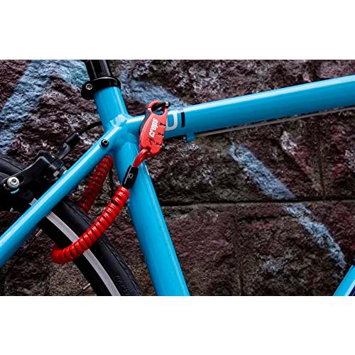 クロップスcrops 形状記憶ケーブル 自転車ロック Q-BIRO キューバイロ | 2mmダブル×1800mm 3桁ダイヤル CP-SPD04 |  | 01
