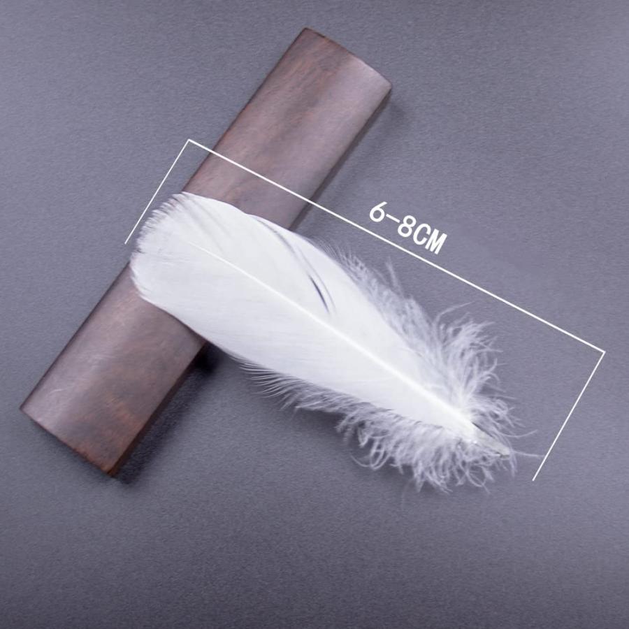 YFFSFDC 羽シャワー 天然 羽根 たっぷり200枚 飾りフェザー ウェディング 誕生日 手芸素材 DIY装飾小物（ホワイト） |  | 01