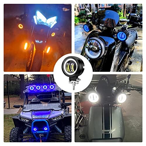 X-STYLE 20W バイク フォグランプ 2色 白+青い イカリング付き LEDワークライト 作業灯 12V 24V DC 高輝度・防水・長 |  | 06