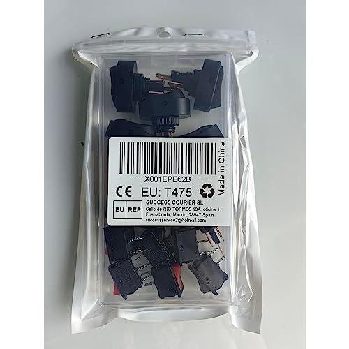 GTIWUNG 8個 12V 30A SPST 3ピン オン/オフ 4色（赤+黄+青+緑）ラウンドトグル LEDオンオフロッカースイッチ防水 3 |  | 09