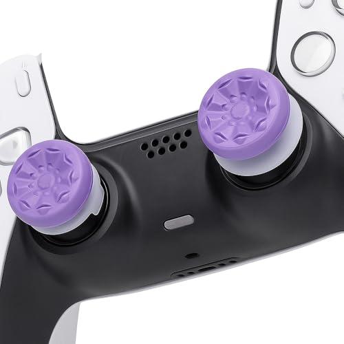 【互換品】 ゲームハンドル用 ロッカー増加キャップ - 高精度サムグリップ 操作性とグリップ感を向上させるアクセサリー（2組セット） パープル |  | 01