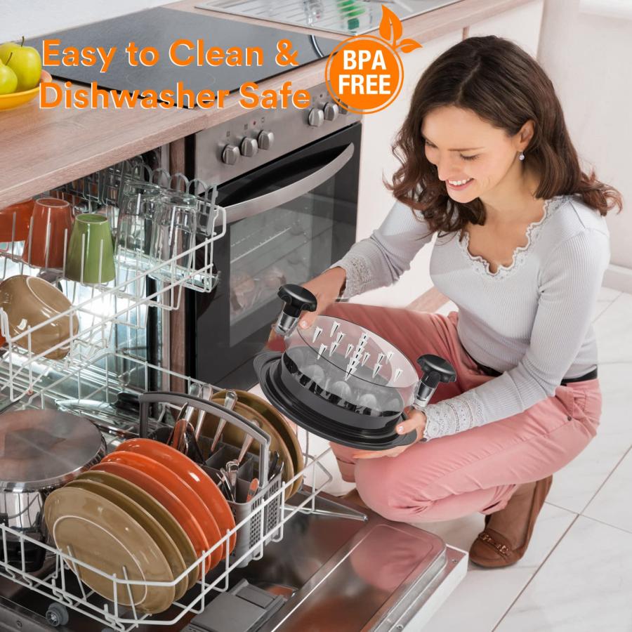 AMESEDAK（アメスダック） チキンシュレッダー 鶏むね肉シュレッダー ツール ツイストクリアカバー付き ミートシュレッダーツールツイスト |  | 04