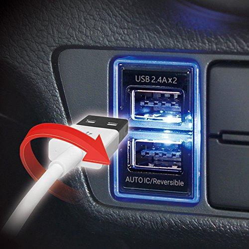 槌屋ヤックTsuchiya Yac 車種専用品 トヨタ系用 電源ソケット リバーシブルUSBポート 4.8A VP-131 |  | 02