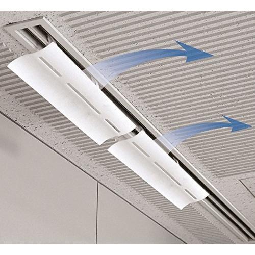 エアコン 風よけ 風除け ライン型 空調 風向調整 風向き エアーウィング スリット ダイアン・サービス 2台入り AW-12-021-02 |  | 01